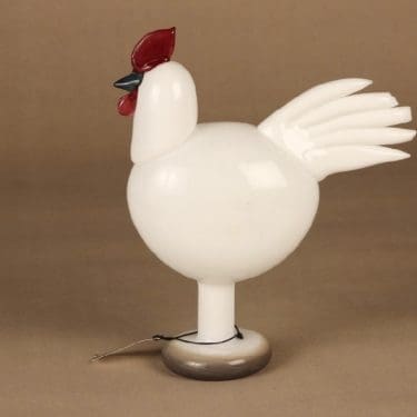 Nuutajärvi lintu , Kieku, suunnittelija Oiva Toikka, Kieku, signeerattu, yrityslintu