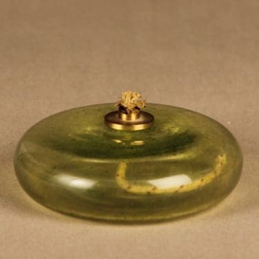 Nuutajärvi Pro Arte öljylyhty, vaaleanvihreä, suunnittelija Oiva Toikka,