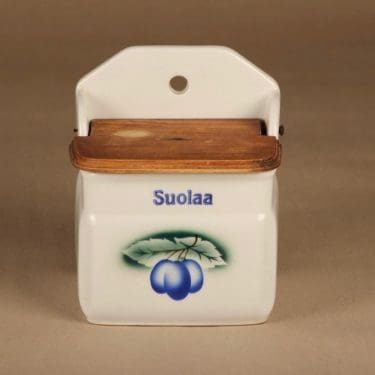 Arabia Luumu suola-astia, salkkari, suunnittelija Thure Öberg, salkkari