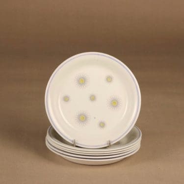 Arabia lautanen , 16.5 cm, 6 kpl, suunnittelija , 16.5 cm, kukka, päivänkakkara