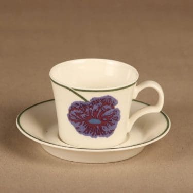 Arabia Illusia kahvikuppi, 1.6 dl, suunnittelija Fujiwo ishimoto, 1.6 dl, kukka