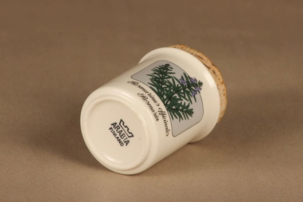 Arabia Meirami maustepurkki,, suunnittelija Veikko Roininen, , serikuva, mauste kuva 2