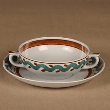 Arabia   annosliemikulho, käsinmaalattu, suunnittelija , käsinmaalattu, köynnös