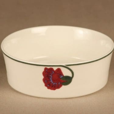 Arabia Illusia kulho, matala, suunnittelija Fujiwo ishimoto, matala, kukka