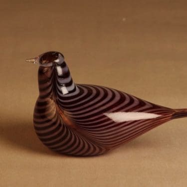 Nuutajärvi   lintu , Nium, suunnittelija Oiva Toikka, Nium, signeerattu