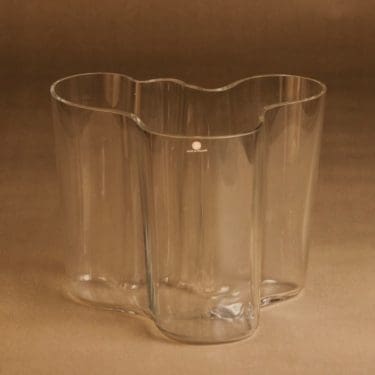 Iittala Aalto-collection maljakko, Savoy, suunnittelija Alvar Aalto, Savoy, signeerattu