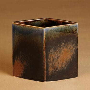 Arabia   maljakko, ruskea, sininen, suunnittelija ,