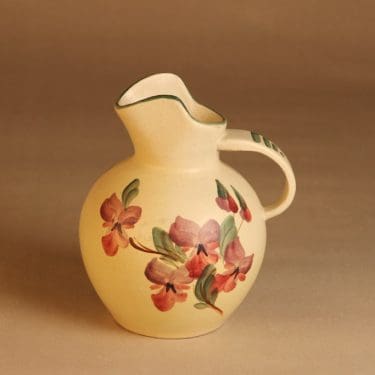 Kupittaan savi maljakko, signeerattu, suunnittelija Raili Suvanto, signeerattu, käsinmaalattu