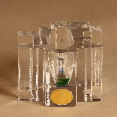 Riihimäen lasi Forest taidelasi, monivärinen, suunnittelija Helena Tynell,