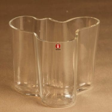 Iittala Aalto-Collections maljakko, 12 cm, suunnittelija Alvar Aalto, 12 cm, signeerattu