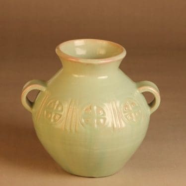 Kupittaan savi   maljakko, käsinmaalattu, suunnittelija , käsinmaalattu