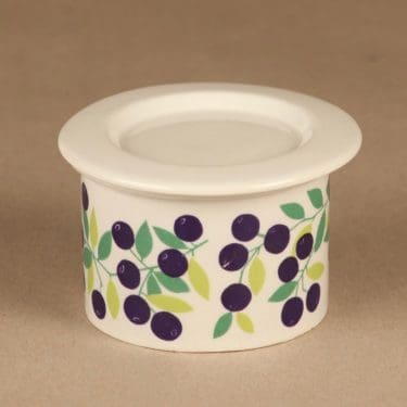 Arabia Pomona Blueberry jar designer Raija Uosikkinen