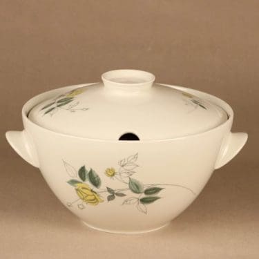 Arabia Julia terriini, käsinmaalattu, suunnittelija Hilkka-Liisa Ahola, käsinmaalattu