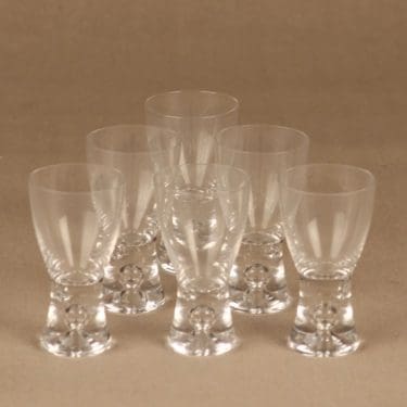 Iittala Tapio snapsilasi, 4 cl, 6 kpl, suunnittelija Tapio Wirkkala, 4 cl