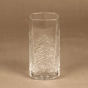 Iittala Kuusi maljakko, kirkas, suunnittelija Jorma Vennola,