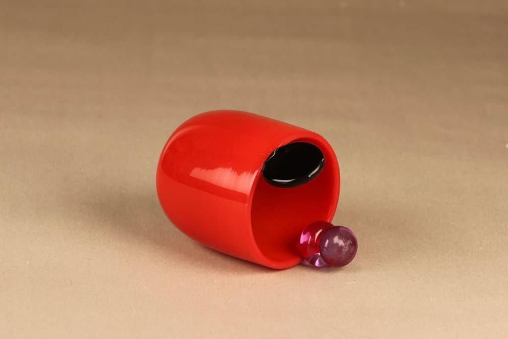 Nuutajärvi Pampula maljakko, signeerattu, suunnittelija Oiva Toikka, signeerattu kuva 3