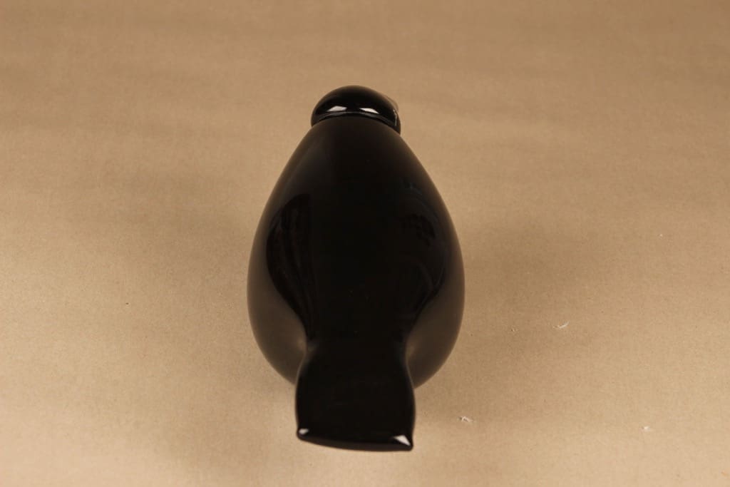 Nuutajärvi lintu , Korppi, suunnittelija Oiva Toikka, Korppi, signeerattu kuva 3