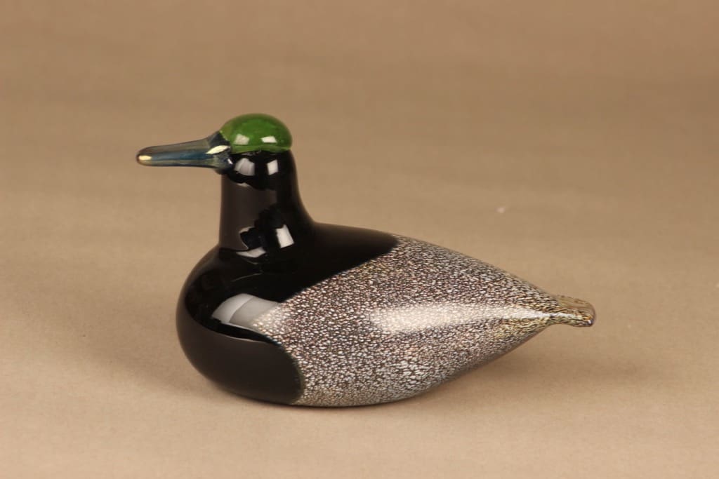 Nuutajärvi lintu , Sorsauros, suunnittelija Oiva Toikka, Sorsauros|signeerattu