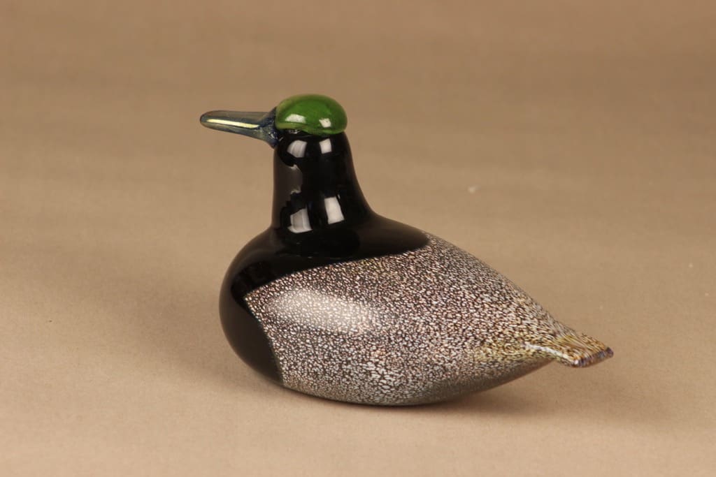 Nuutajärvi lintu , Sorsauros, suunnittelija Oiva Toikka, Sorsauros|signeerattu kuva 3