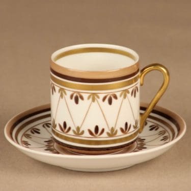 Arabia OC mokkakuppi, käsinmaalattu, suunnittelija , käsinmaalattu