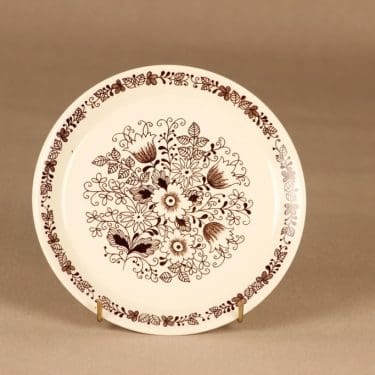 Arabia Tuula lautanen, 17.5 cm, suunnittelija Esteri Tomula, 17.5 cm, serikuva, kukka