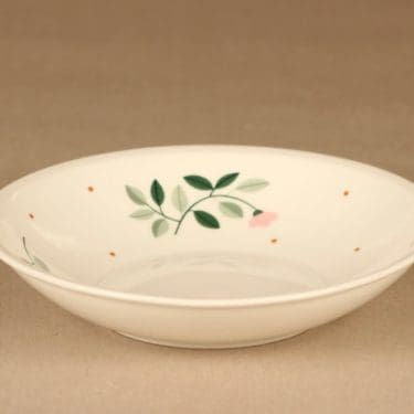 Arabia Domino Kukka lautanen, syvä, suunnittelija Kati Tuominen-Niittylä, syvä, kukka