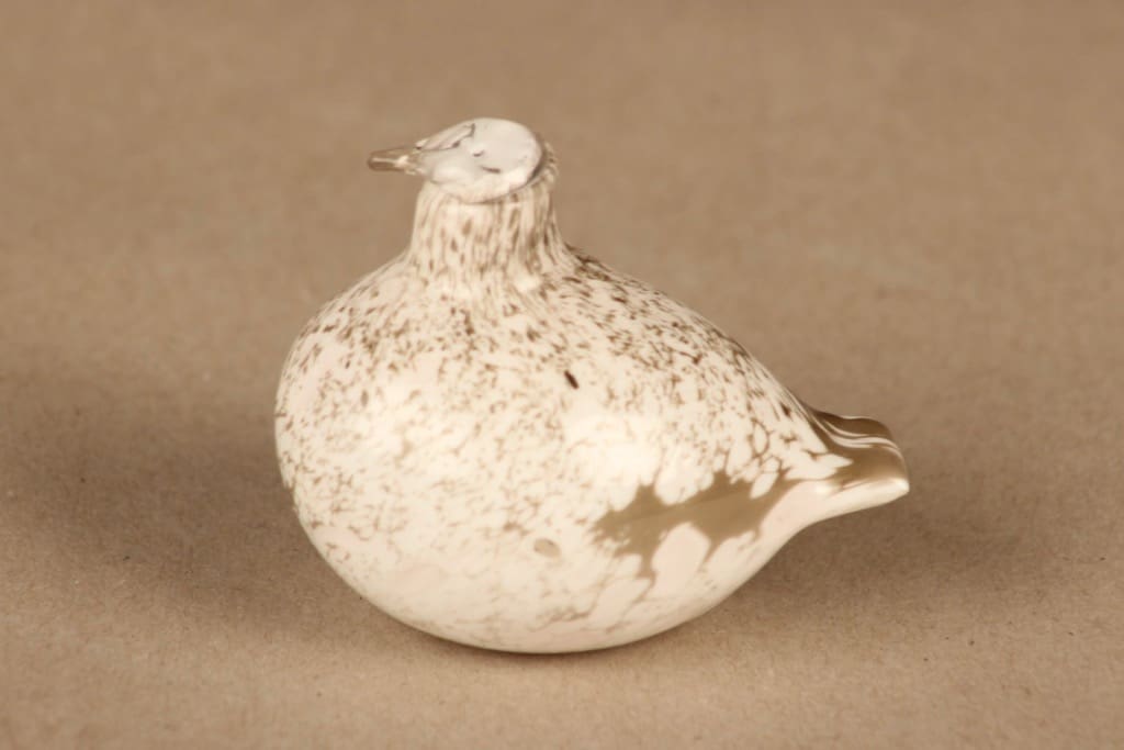 Nuutajärvi lintu , Kiiruna, suunnittelija Oiva Toikka, Kiiruna, signeerattu