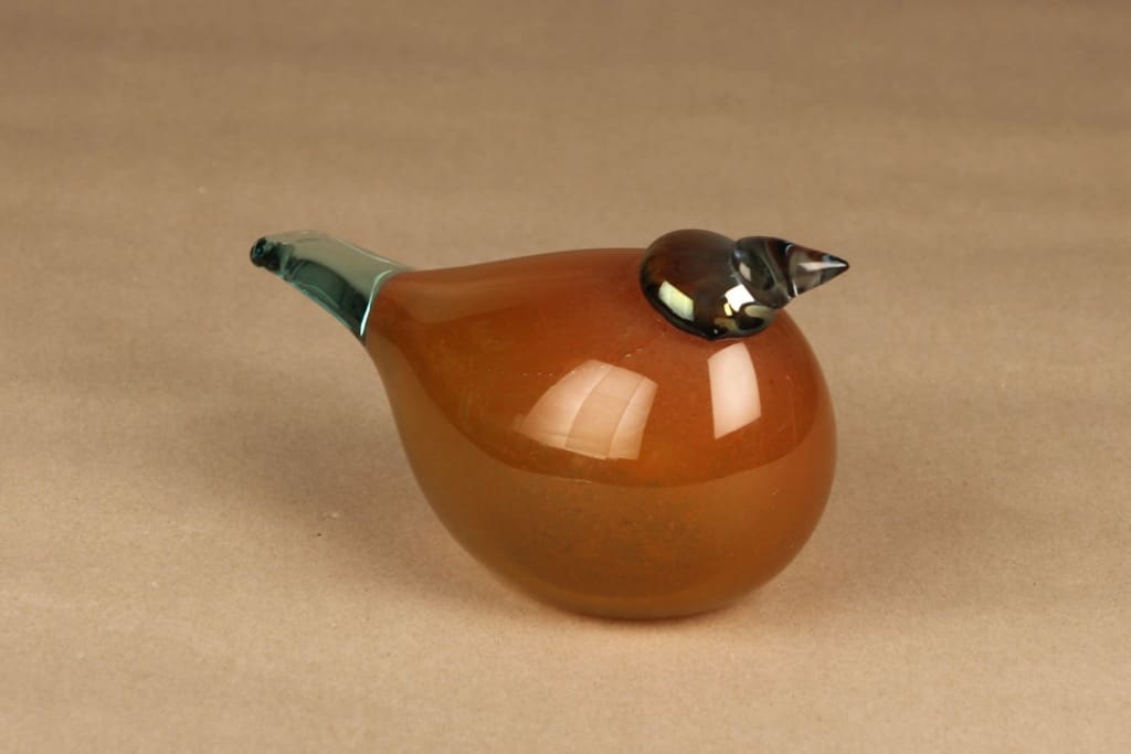 Nuutajärvi lintu , Kelokuukkeli, suunnittelija Oiva Toikka, Kelokuukkeli, signeerattu kuva 2