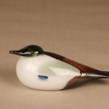 Nuutajärvi lintu , Haahka, suunnittelija Oiva Toikka, Haahka, signeerattu