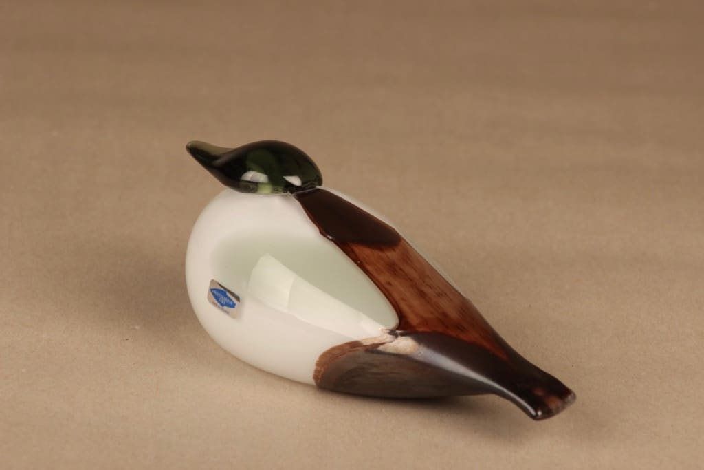 Nuutajärvi lintu , Haahka, suunnittelija Oiva Toikka, Haahka, signeerattu kuva 3