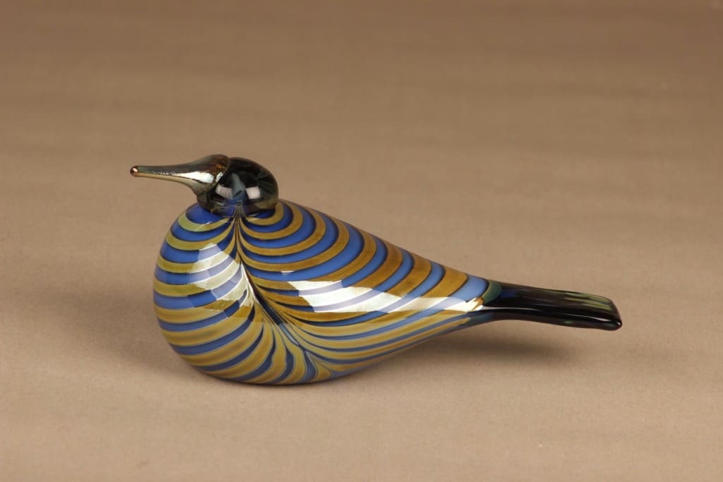 Nuutajärvi vuosilintu, Kirjatiira SSKK 2011, suunnittelija Oiva Toikka, Kirjatiira SSKK 2011, signeerattu, numeroitu, tilaustyö