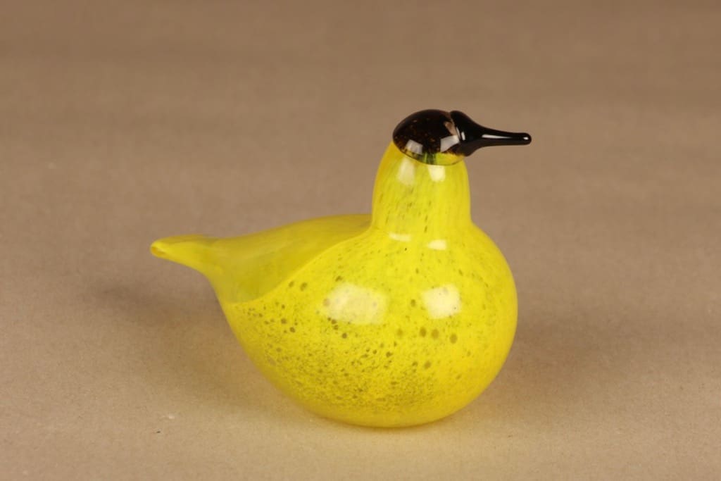 Nuutajärvi lintu , Liivia SSKK, suunnittelija Oiva Toikka, Liivia SSKK, signeerattu, numeroitu, tilaustyö kuva 2