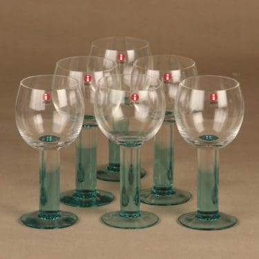 Nuutajärvi Mondo vesilasi 22 cl, 6 kpl designer Kerttu Nurminen