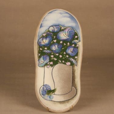 Arabia koristetaulu Sinikellot suunnittelija Heljä Liukko-Sundström