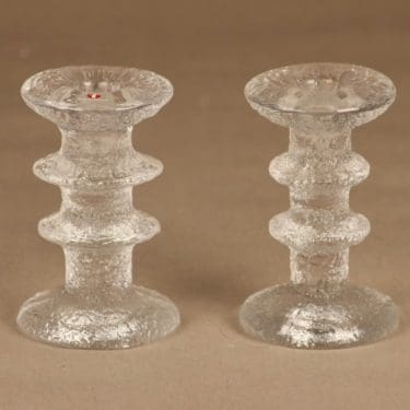Nuutajärvi Festivo candle holder, 2-knots, 2 pcs designer Timo Sarpaneva