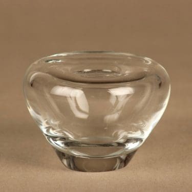 Iittala Löytö maljakko, kirkas, suunnittelija Tapio Wirkkala,