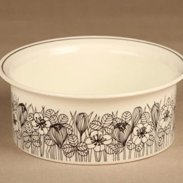 Arabia Krokus kulho, M, suunnittelija Esteri Tomula, M, serikuva, kukka