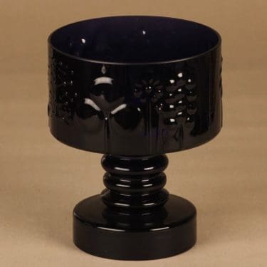 Nuutajärvi Flora kulho, jalallinen, suunnittelija Oiva Toikka, jalallinen