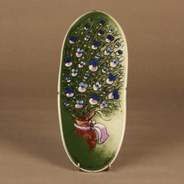 Arabia HLS seinätaulu, Lemmenkimppu, suunnittelija Heljä Liukko-Sundström, Lemmenkimppu, kukka