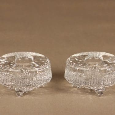Iittala Ultima Thule kynttilänjalka, kirkas, 2 kpl, suunnittelija Tapio Wirkkala,