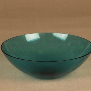 Nuutajärvi tarjoilukulho, sininen suunnittelija tuntematon,