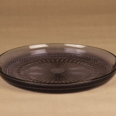 Riihimäen lasi Barokki tarjoilulautanen, 27 cm, suunnittelija Erkkitapio Siiroinen, 27 cm