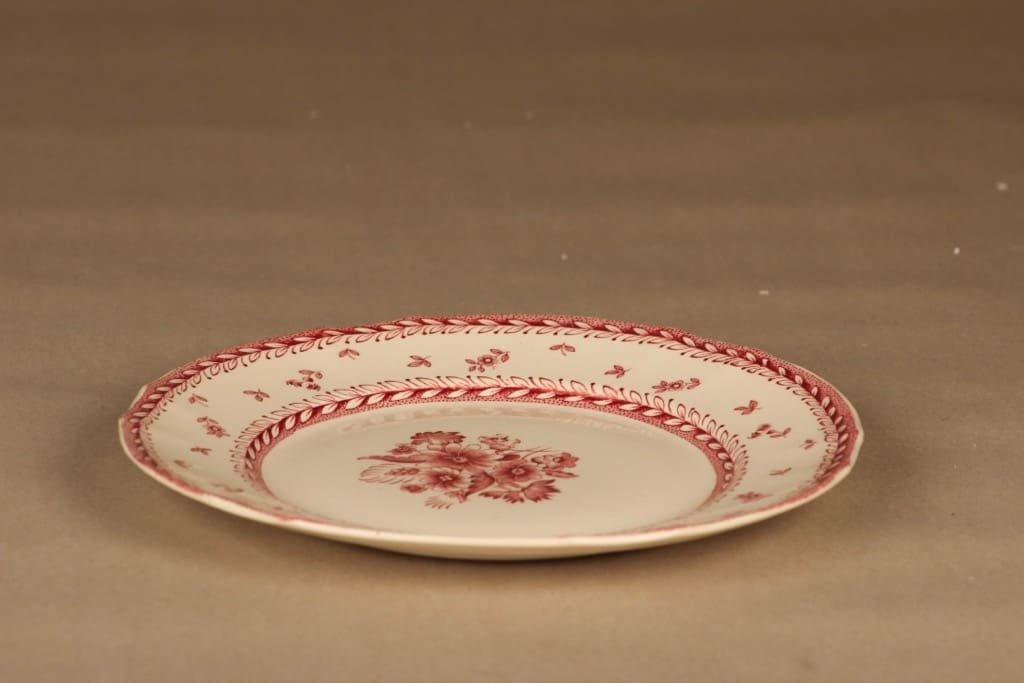 Arabia Suomen Kukka lautanen, 23.5 cm, suunnittelija tuntematon, 23.5 cm, kukka