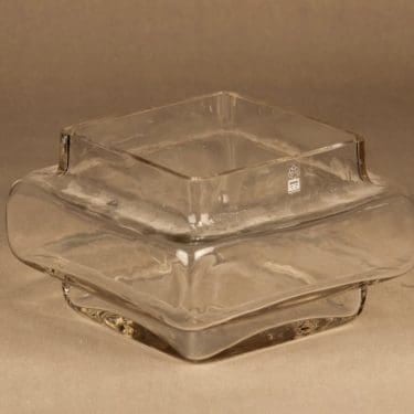 Riihimäen lasi Palkki maljakko, kirkas, suunnittelija Helena Tynell,