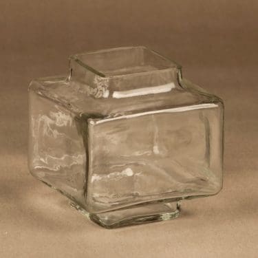 Riihimäen lasi Palkki maljakko, kirkas, suunnittelija Helena Tynell,