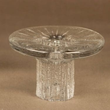 Iittala Bolero kynttilänjalka, kirkas, suunnittelija Tapio Wirkkala,