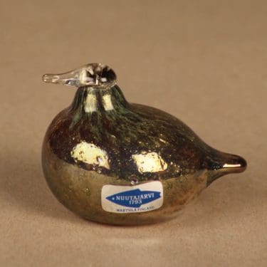 Nuutajärvi lintu , Hippiäinen, suunnittelija Oiva Toikka, Hippiäinen, signeerattu