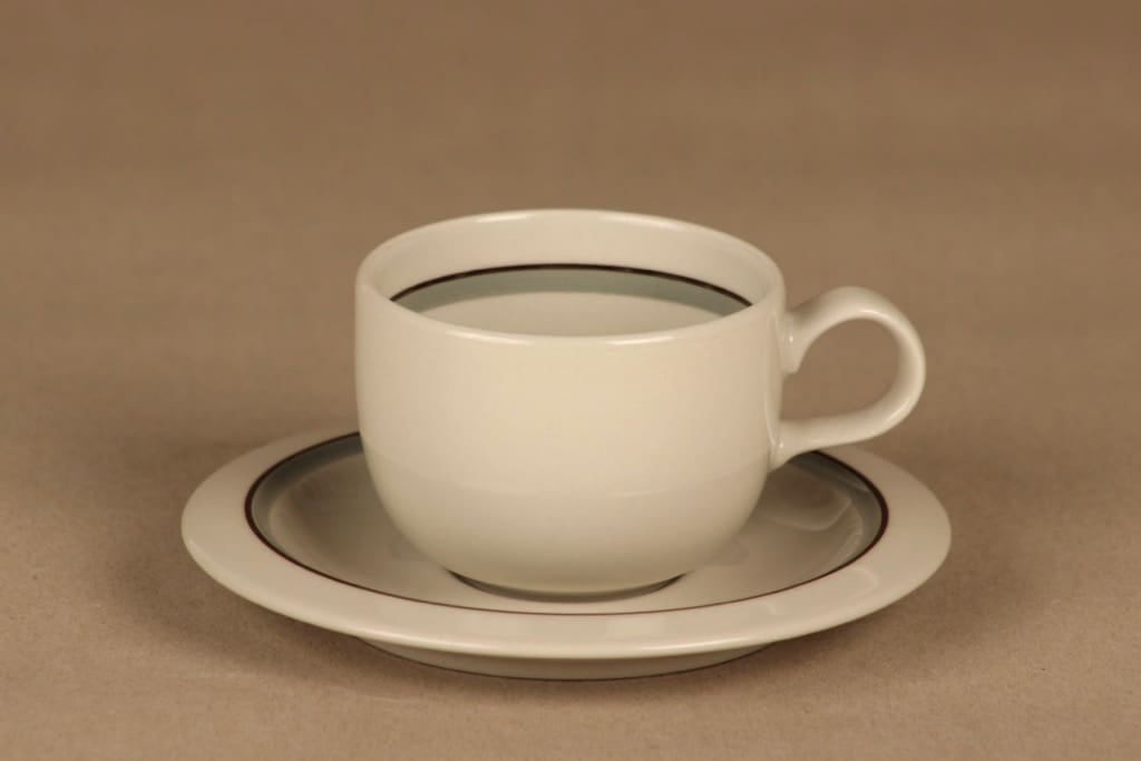 Arabia Airisto coffee cup and plates(2) designer Inkeri Leivo 2