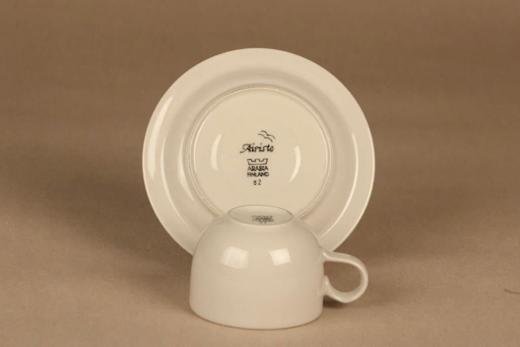Arabia Airisto coffee cup and plates(2) designer Inkeri Leivo 4