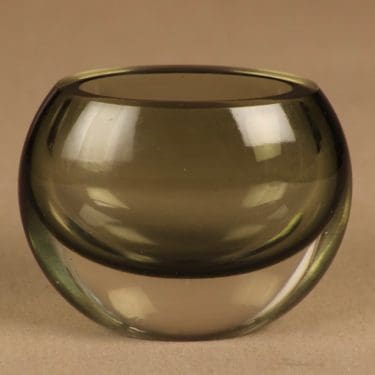 Iittala 3304 taidelasi, signeerattu, suunnittelija Tapio Wirkkala, signeerattu